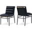 Burke Black Faux Leather Dining Chair Set of 2