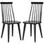 Burris 17 Inch Spindle Side Chair in Black Set of 2
