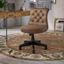 Bush Business Furniture Arden Lane Mid Back Tufted Office Chair In Saddle Tan Leather