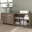 Bush Business Furniture Hybrid Low Storage Cabinet with Doors and Shelves in Modern Hickory