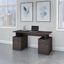 Bush Business Furniture Jamestown 60W Desk with 4 Drawers in Storm Gray