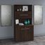 Bush Business Furniture Office 500 36W Tall Storage Cabinet with Doors and Shelves in Black Walnut