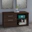Bush Business Furniture Office 500 Low Storage Cabinet with Drawers and Shelves in Black Walnut