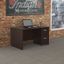 Bush Business Furniture Series C 60W Desk/Credenza Shell with 2-Drawer Mobile Pedestal Src029Mrsu