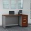 Bush Business Furniture Series C 60W x 30D Office Desk with 3 Drawer Mobile File Cabinet in Hansen Cherry