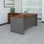 Bush Business Furniture Series C 66W L Shaped Desk with 48W Return and Mobile File Cabinet in Hansen Cherry