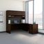 Bush Business Furniture Series C 72W L Shaped Desk with Hutch and Mobile File Cabinet in Mocha Cherry