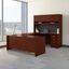 Bush Business Furniture Series C 72W U Shaped Desk with Hutch and Storage in Mahogany