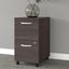 Bush Business Furniture Studio A 2 Drawer Mobile File Cabinet in Storm Gray