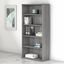 Bush Business Furniture Studio C 5 Shelf Bookcase in Platinum Gray