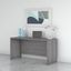 Bush Business Furniture Studio C 60W x 24D Credenza Desk in Platinum Gray