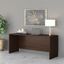 Bush Business Furniture Studio C 72W x 24D Credenza Desk in Black Walnut