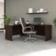 Bush Business Furniture Studio C 72W x 24D L Shaped Desk with 42W Return in Black Walnut