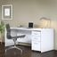 Bush Business Furniture Studio C 72W x 30D Office Desk with Mobile File Cabinet in White