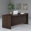 Bush Business Furniture Studio C 72W x 36D Bow Front Desk in Black Walnut