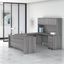Bush Business Furniture Studio C 72W x 36D U Shaped Desk with Hutch and Mobile File Cabinet in Platinum Gray