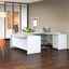 Bush Business Furniture Studio C 72W x 36D U Shaped Desk with Mobile File Cabinet in White