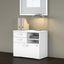 Bush Business Furniture Studio C Office Storage Cabinet with Drawers and Shelves in White