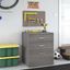Bush Business Furniture Universal Garage Storage Cabinet with Drawers in Platinum Gray