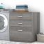 Bush Business Furniture Universal Laundry Room Storage Cabinet with Drawers in Platinum Gray