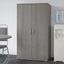 Bush Business Furniture Universal Tall Storage Cabinet With Doors And Shelves In Platinum Gray