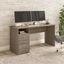 Bush Furniture Cabot 60W Computer Desk with Drawers in Ash Gray