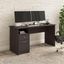 Bush Furniture Cabot 60W Computer Desk with Drawers in Heather Gray