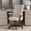 Bush Furniture Cabot High Back Tufted Office Chair with Arms in Cream Fabric