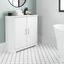 Bush Furniture Cabot Small Bathroom Storage Cabinet with Doors in White