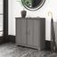 Bush Furniture Cabot Small Entryway Cabinet with Doors in Modern Gray
