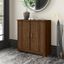 Bush Furniture Cabot Small Entryway Cabinet with Doors in Modern Walnut