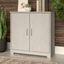 Bush Furniture Cabot Small Storage Cabinet with Doors in Linen White Oak Wc31198