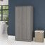 Bush Furniture Cabot Tall Bathroom Storage Cabinet with Doors in Modern Gray