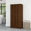 Bush Furniture Cabot Tall Bathroom Storage Cabinet with Doors in Modern Walnut