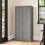 Bush Furniture Cabot Tall Kitchen Pantry Cabinet with Doors in Modern Gray