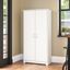 Bush Furniture Cabot Tall Kitchen Pantry Cabinet with Doors in White
