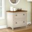 Bush Furniture Fairview 2 Drawer Lateral File Cabinet in Antique White and Tea Maple Wc53284T