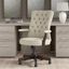 Bush Furniture Fairview High Back Tufted Office Chair with Arms in Cream Fabric