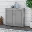 Bush Furniture Fairview Small Storage Cabinet With Doors And Shelves In Cape Cod Gray