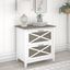 Bush Furniture Key West 2 Drawer Lateral File Cabinet In Pure White And Shiplap Gray