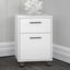 Bush Furniture Key West 2 Drawer Mobile File Cabinet In Pure White Oak