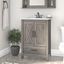Bush Furniture Key West 24W Bathroom Vanity with Sink in Driftwood Gray