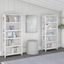 Bush Furniture Key West 5 Shelf Bookcase Set In Pure White Oak