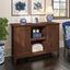 Bush Furniture Key West Accent Cabinet With Doors In Bing Cherry
