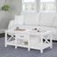 Bush Furniture Key West Coffee Table With Storage In Pure White Oak