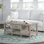 Bush Furniture Key West Coffee Table with Storage in Washed Gray