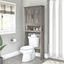 Bush Furniture Key West Over The Toilet Storage Cabinet in Driftwood Gray