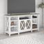 Bush Furniture Key West Tall Tv Stand For 65 Inch Tv In Pure White And Shiplap Gray