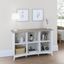 Bush Furniture Salinas 6 Cube Organizer in Pure White and Shiplap Gray