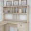 Bush Furniture Salinas 60W Hutch For L Shaped Desk in Antique White